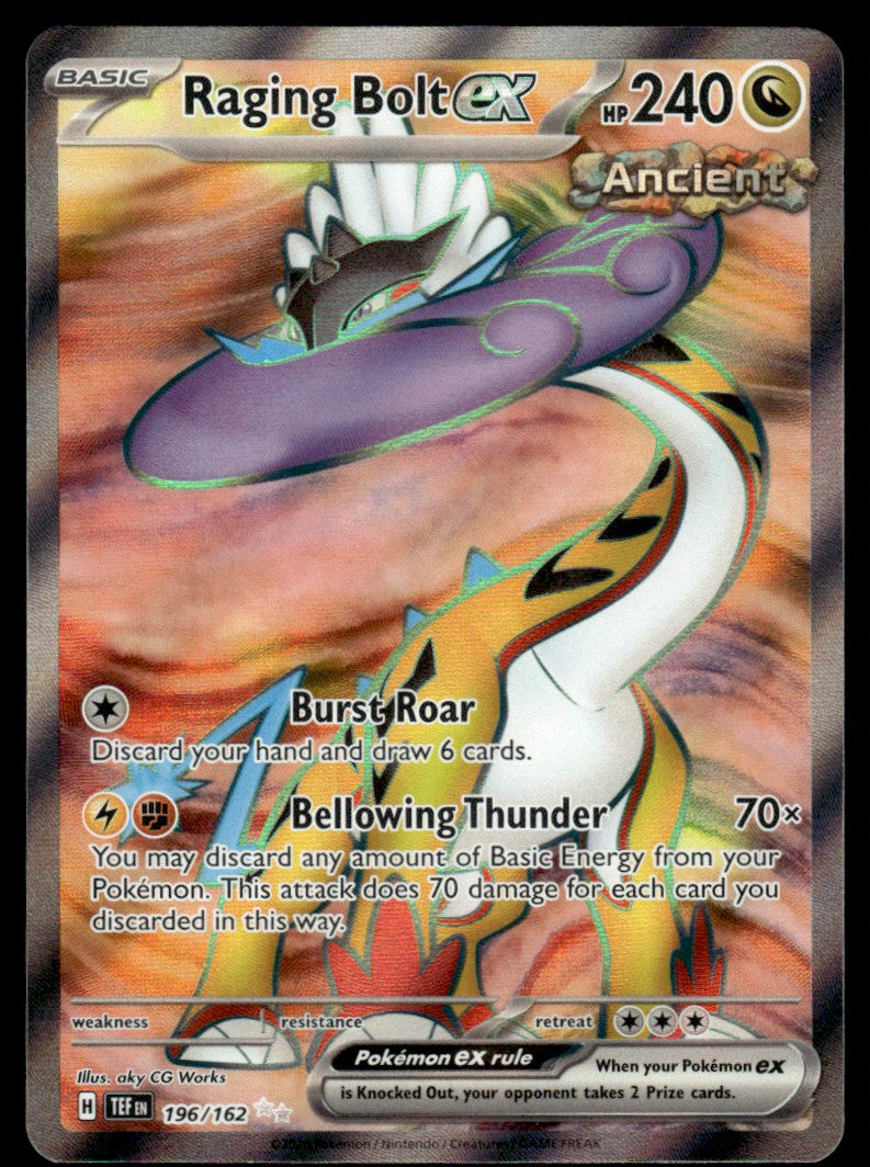 Raging Bolt ex 196/162 - Temporal Forces - Scarlet & Violet