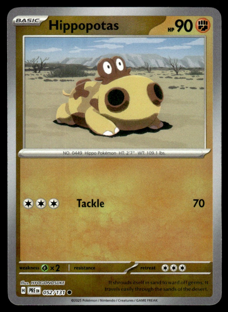 Hippopotas (Master Ball Patern) 052/131 - Prismatic Evolutions - Scarlet & Violet