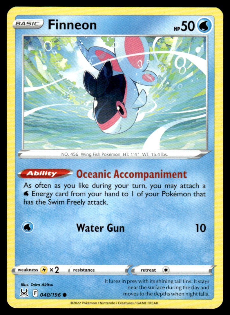 Finneon 040/196 Comun - Lost Origin - Sword & Shield Poke MZT Finneon 040/196 Comun - Lost Origin - Sword & Shield Poke MZT