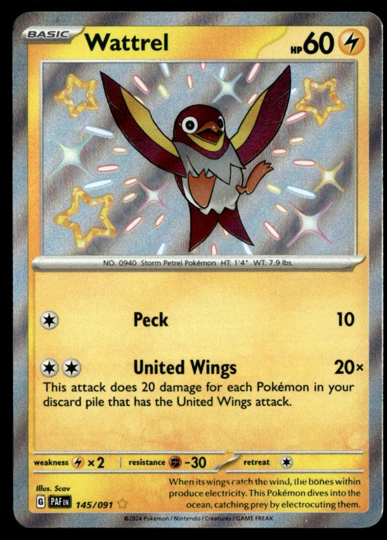Wattrel 145/091 - Paldean Fates - Scarlet & Violet