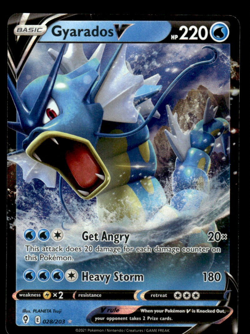 Gyarados V 028/203 - Evolving Skies - Sword & Shield