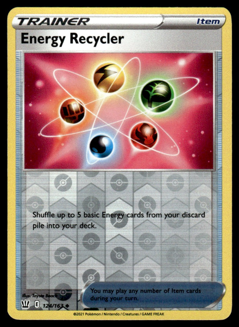 Energy Recycler 124/163 Reverse - Battle Styles - Sword & Shield