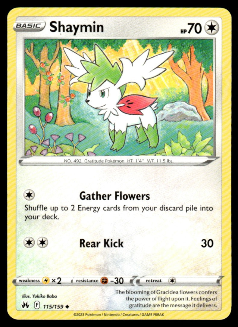 Shaymin 115/159 Uncomon - Crown Zenith - Sword & Shield