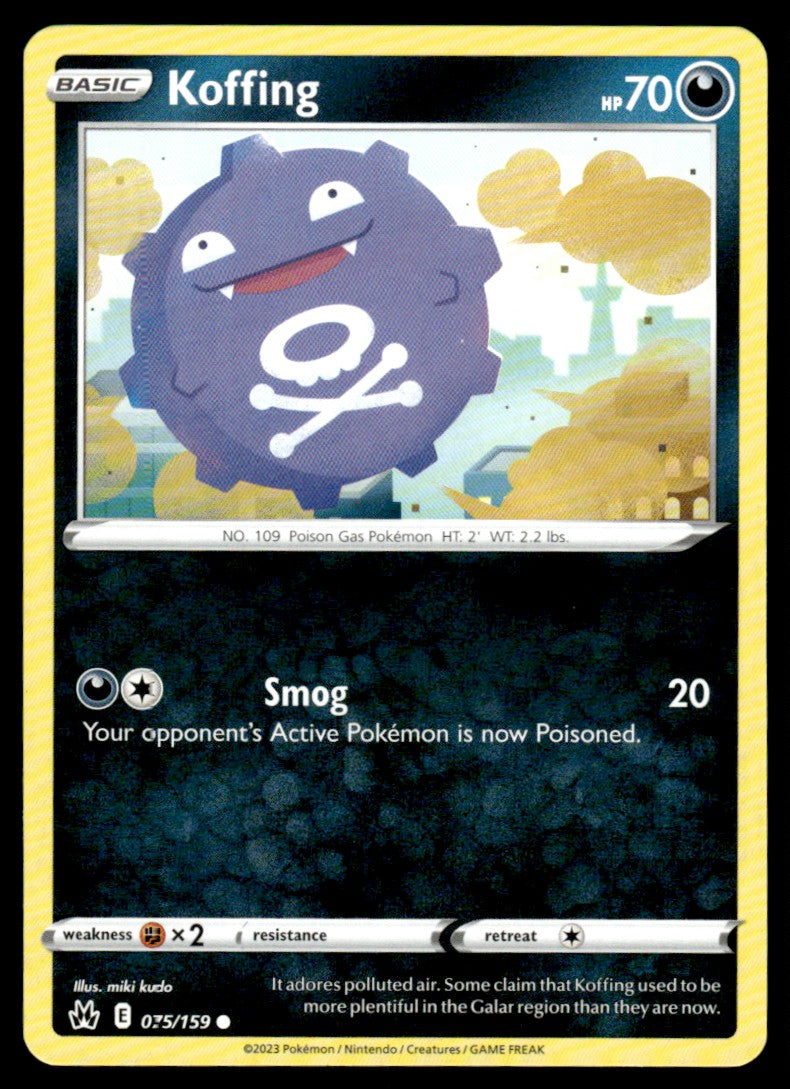 Koffing 075/159 Comun - Crown Zenith - Sword & Shield