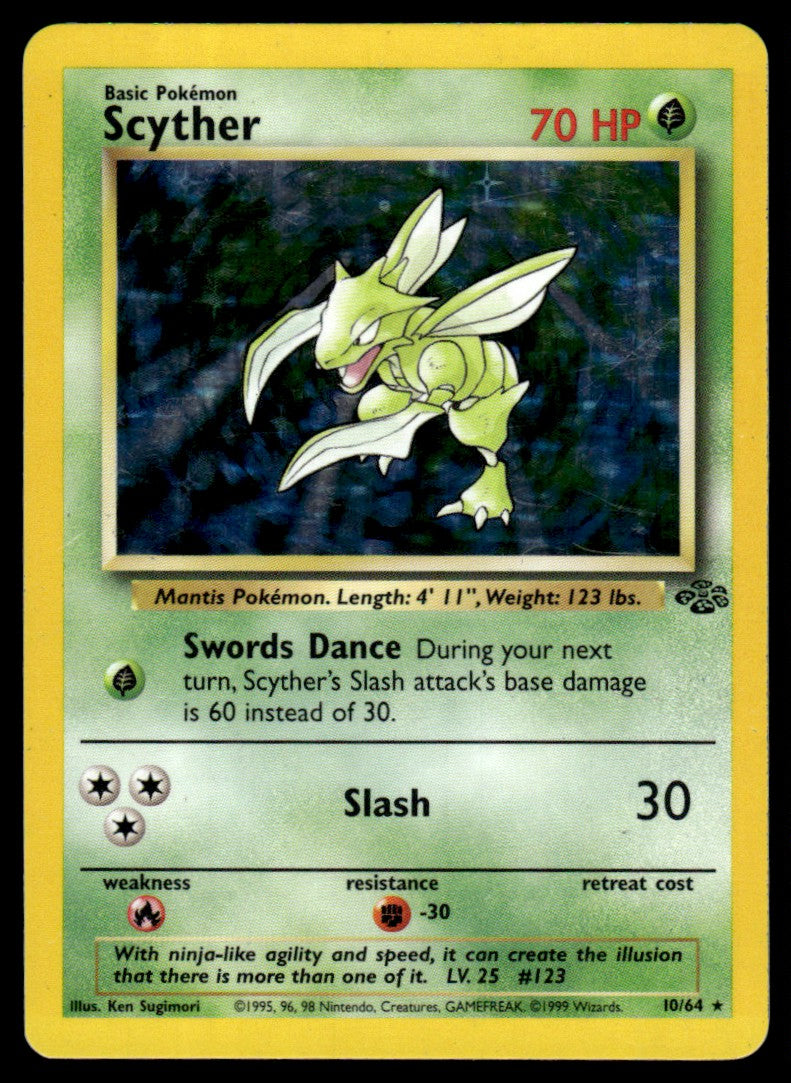 NM - Scyther 10 - Holo - Jungle