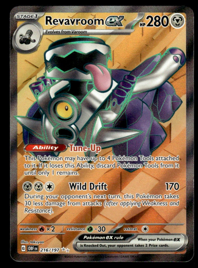216 197 pokemon card Revavroom ex 216/197 - Obsidian Flames