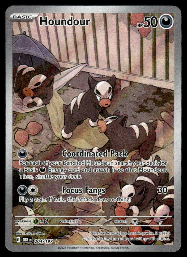 Houndour 204/197 - Obsidian Flames - Scarlet & Violet