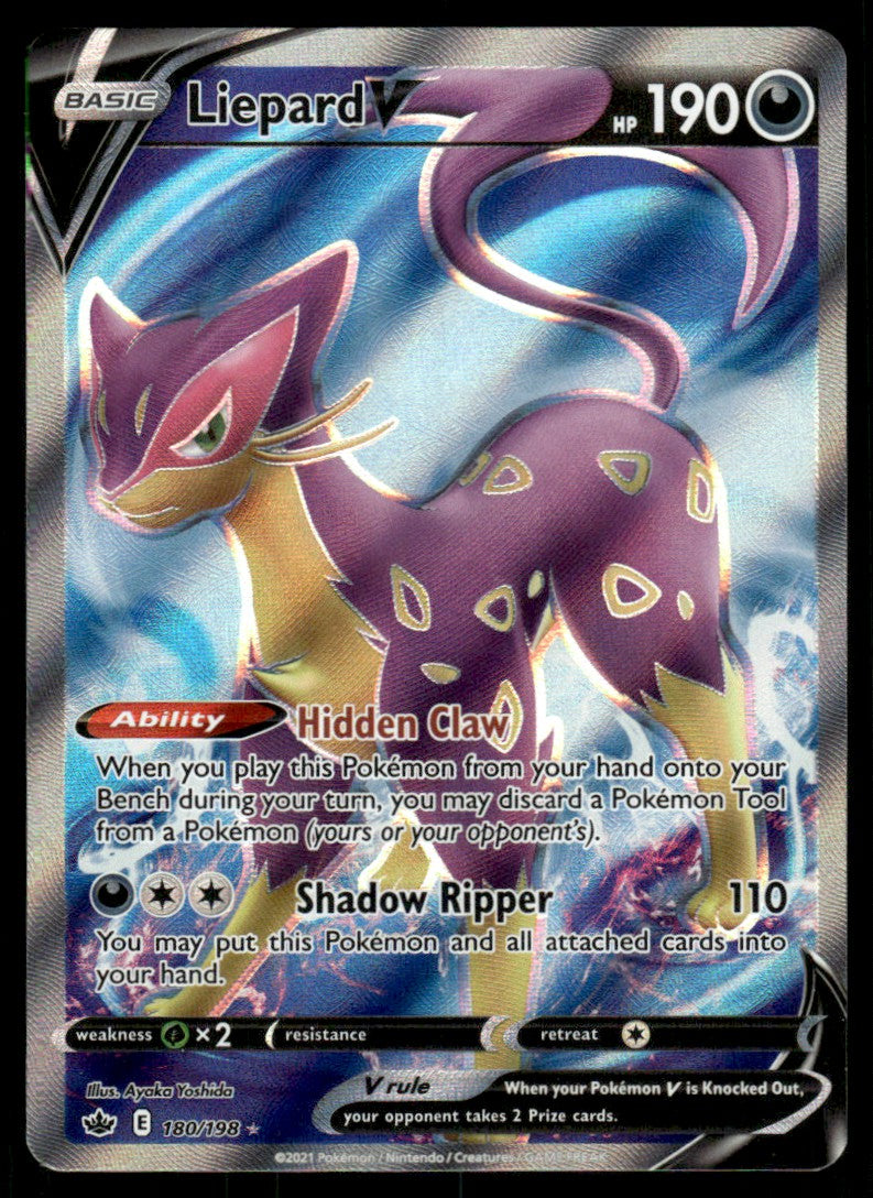 Liepard V 180/198 - Chilling Reign - Sword & Shield