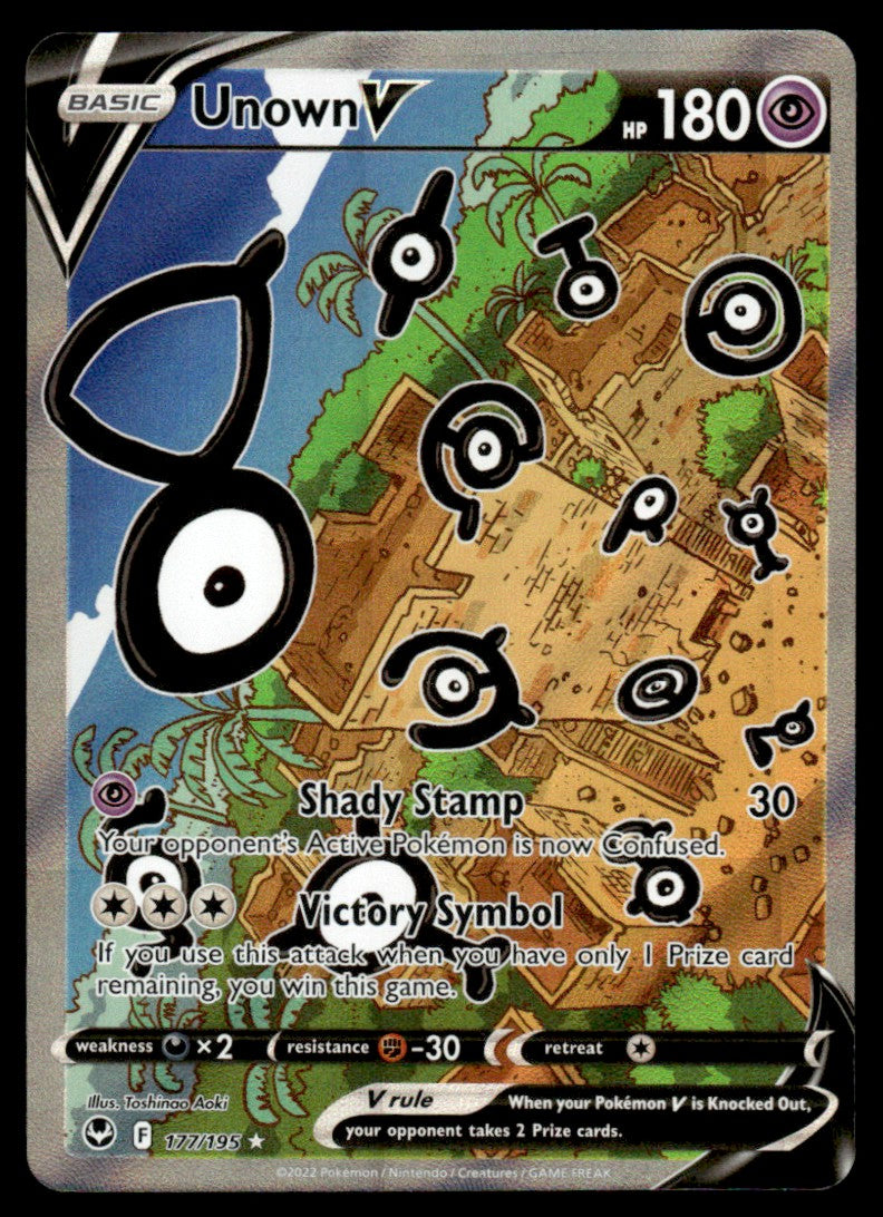 Unown V 177/195 - Silver Tempest - Sword & Shield