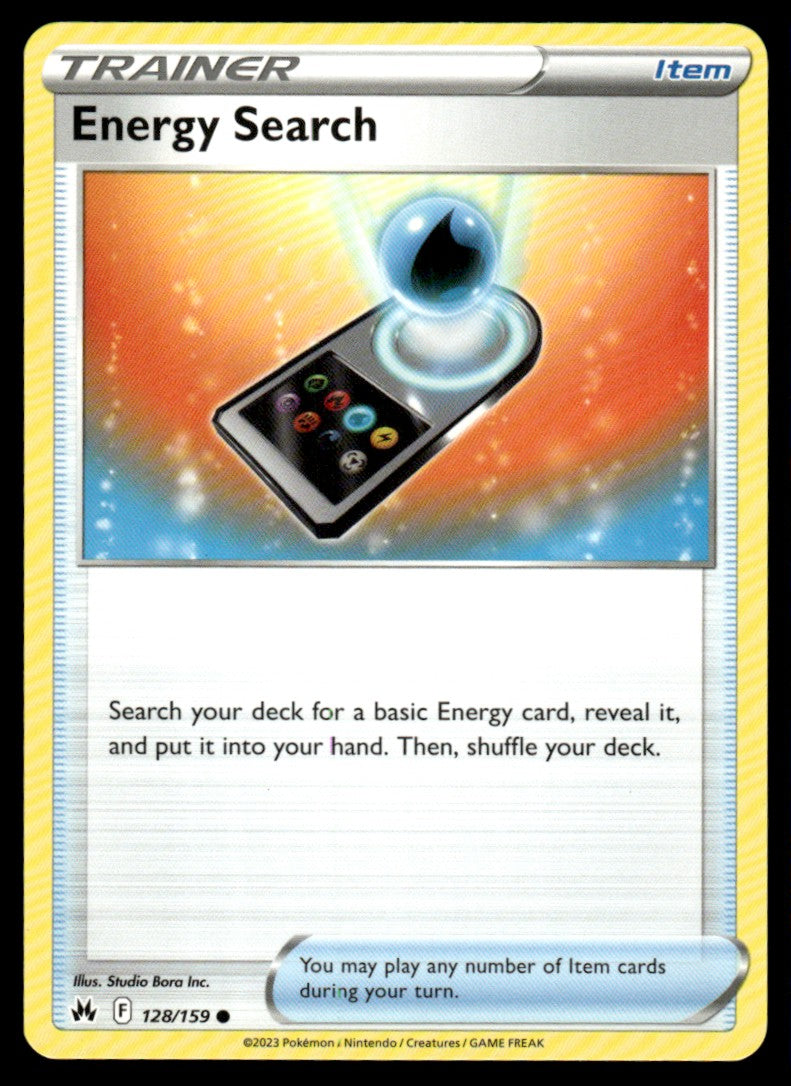 Energy Search 128/159 Comun - Crown Zenith - Sword & Shield