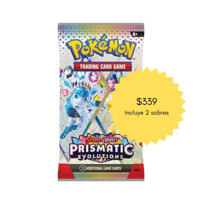 2x Prismatic Evolutions Booster Packs (Sobres) - Ingles