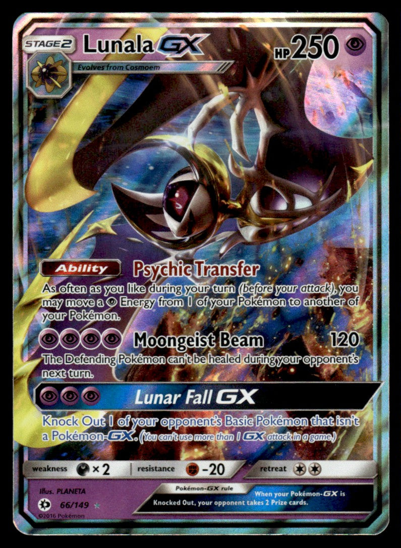 NM Lunala-GX 66 - SM Base Set