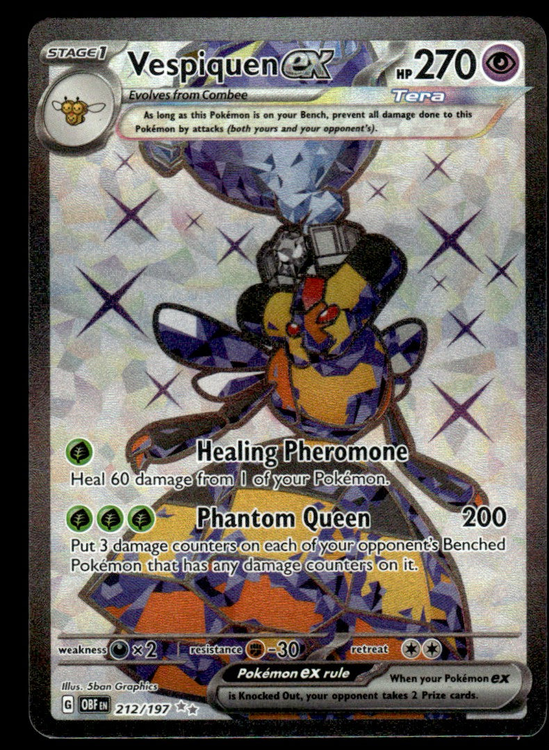 Vespiquen ex 212/197 - Obsidian Flames - Scarlet & Violet