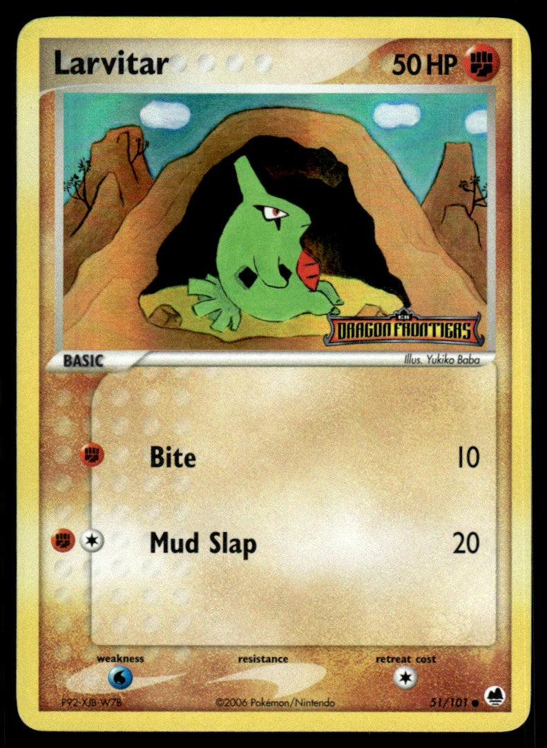 NM - Larvitar 51 - Reverse - Dragon Frontiers