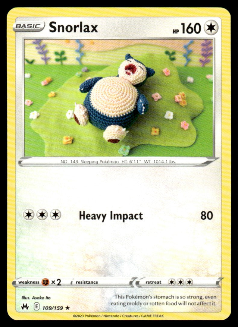 Snorlax 109/159 Rare - Crown Zenith - Sword & Shield