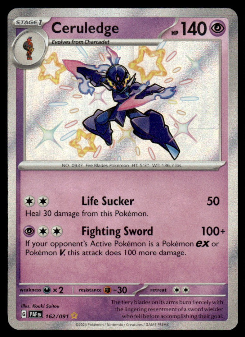 Ceruledge 162/091 - Paldean Fates - Scarlet & Violet