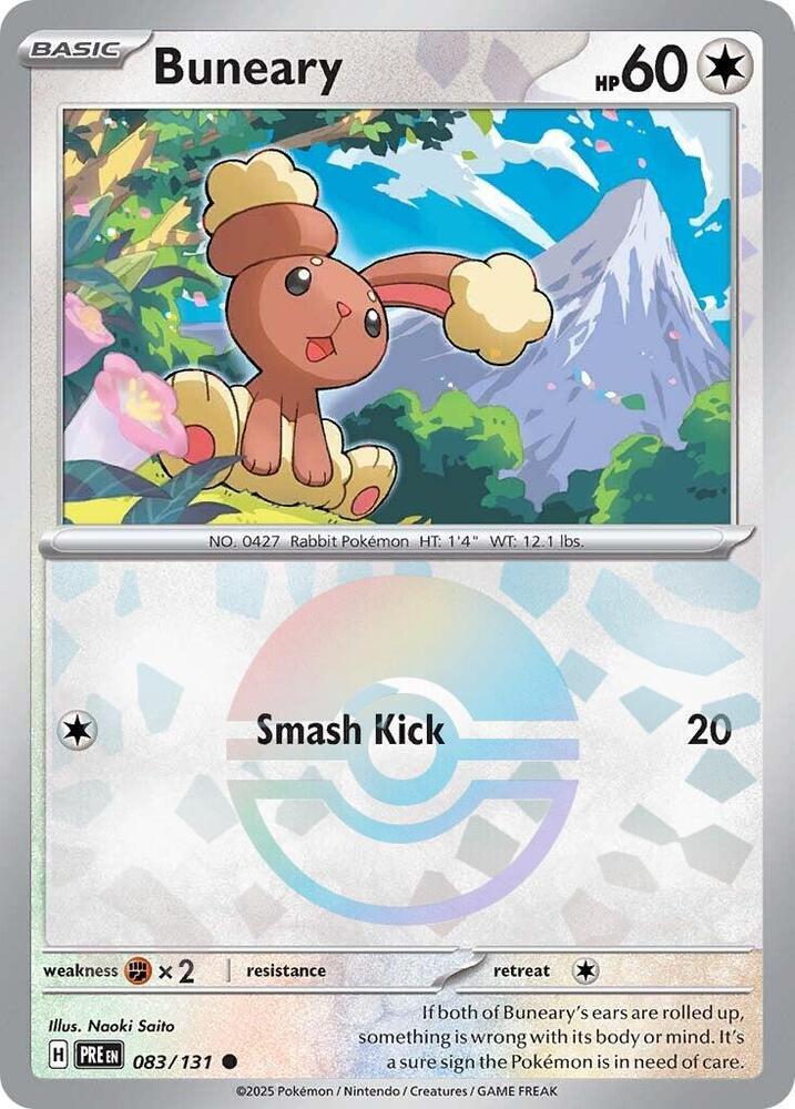 Buneary (Poke Ball Pattern) 083/131 - Prismatic Evolutions - Scarlet & Violet