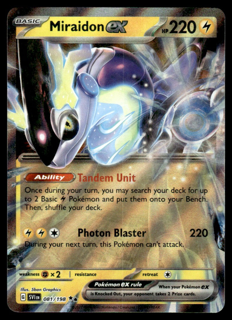 Miraidon ex 081/198 - Scarlet & Violet Base Set - Scarlet & Violet