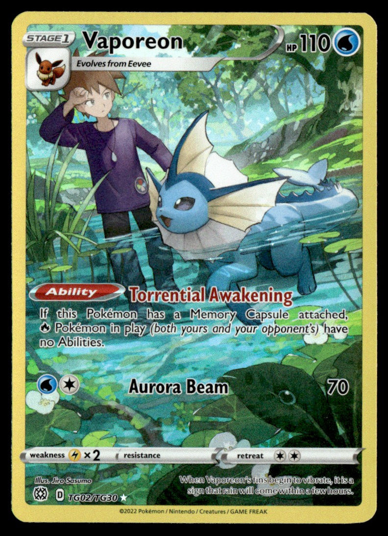 Vaporeon TG02/TG30 - Brilliant Stars - Trainer Gallery - Sword & Shield