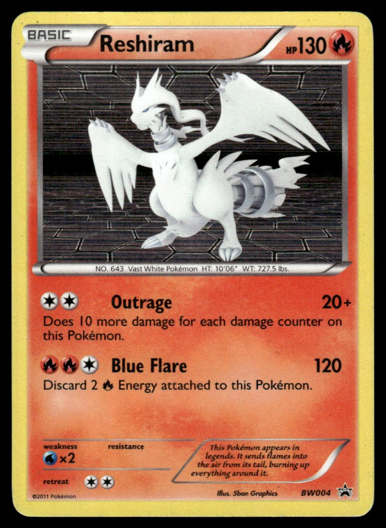 MP - Reshiram BW004 - Holo - Black & White Promos