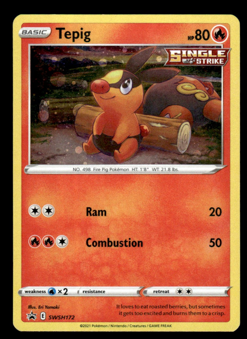 Tepig SWSH172 Cosmo Holo - Sword & Shield Promos - Sword & Shield