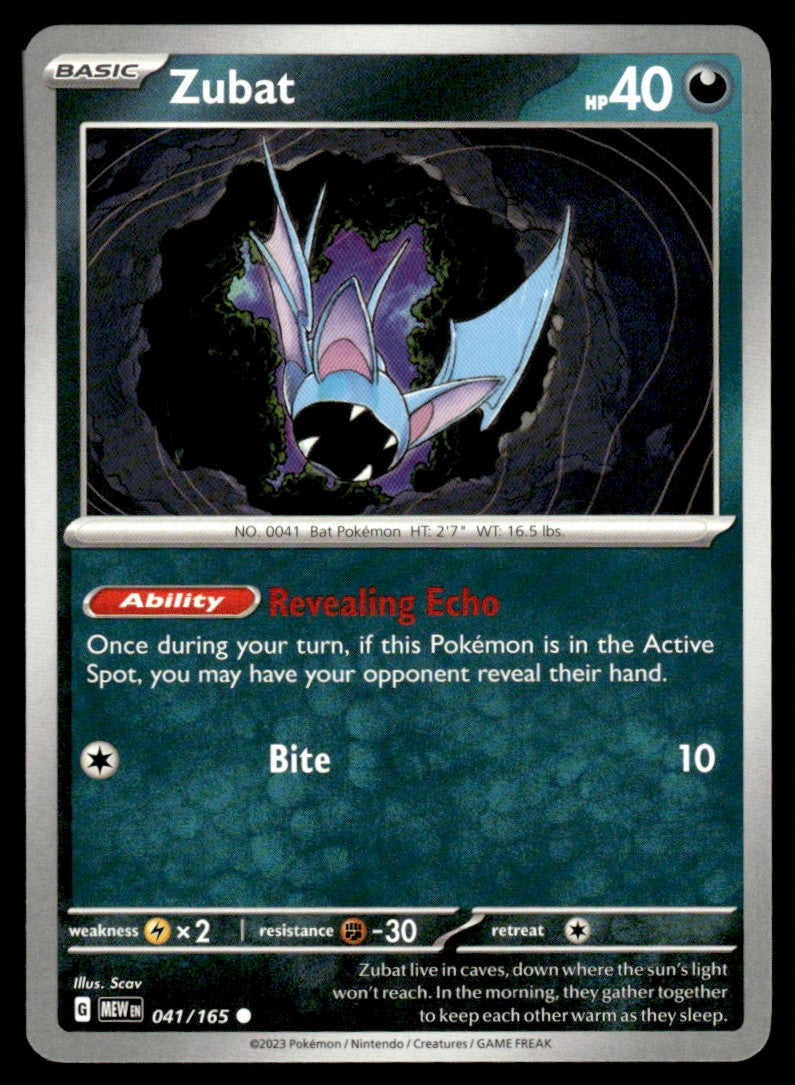Zubat 041/165 Comun - Scarlet & Violet - 151 - Scarlet & Violet