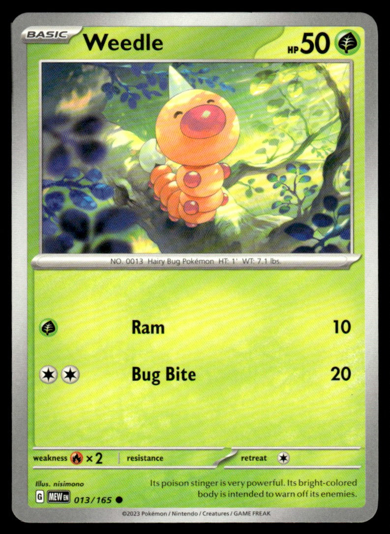 Weedle 013/165 Comun - Scarlet & Violet - 151 - Scarlet & Violet