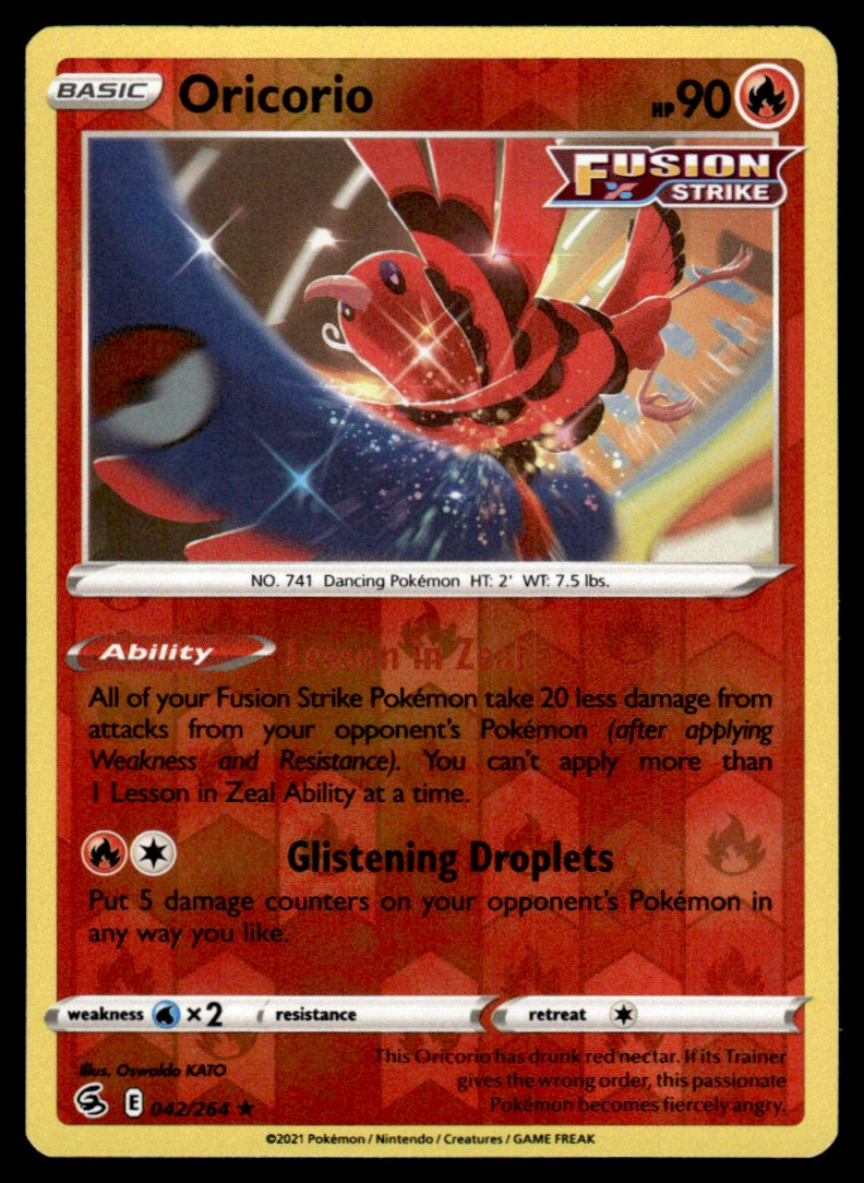Oricorio 042/264 Reverse - Fusion Strike - Sword & Shield