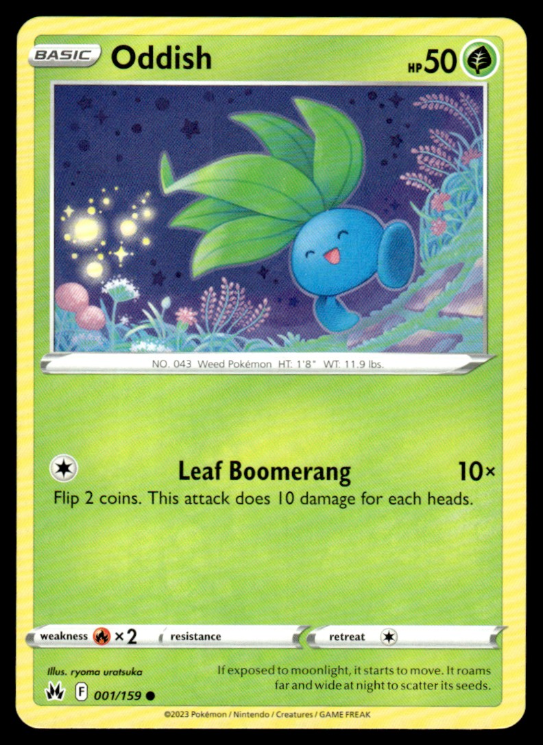 Oddish 001/159 Comun - Crown Zenith - Sword & Shield