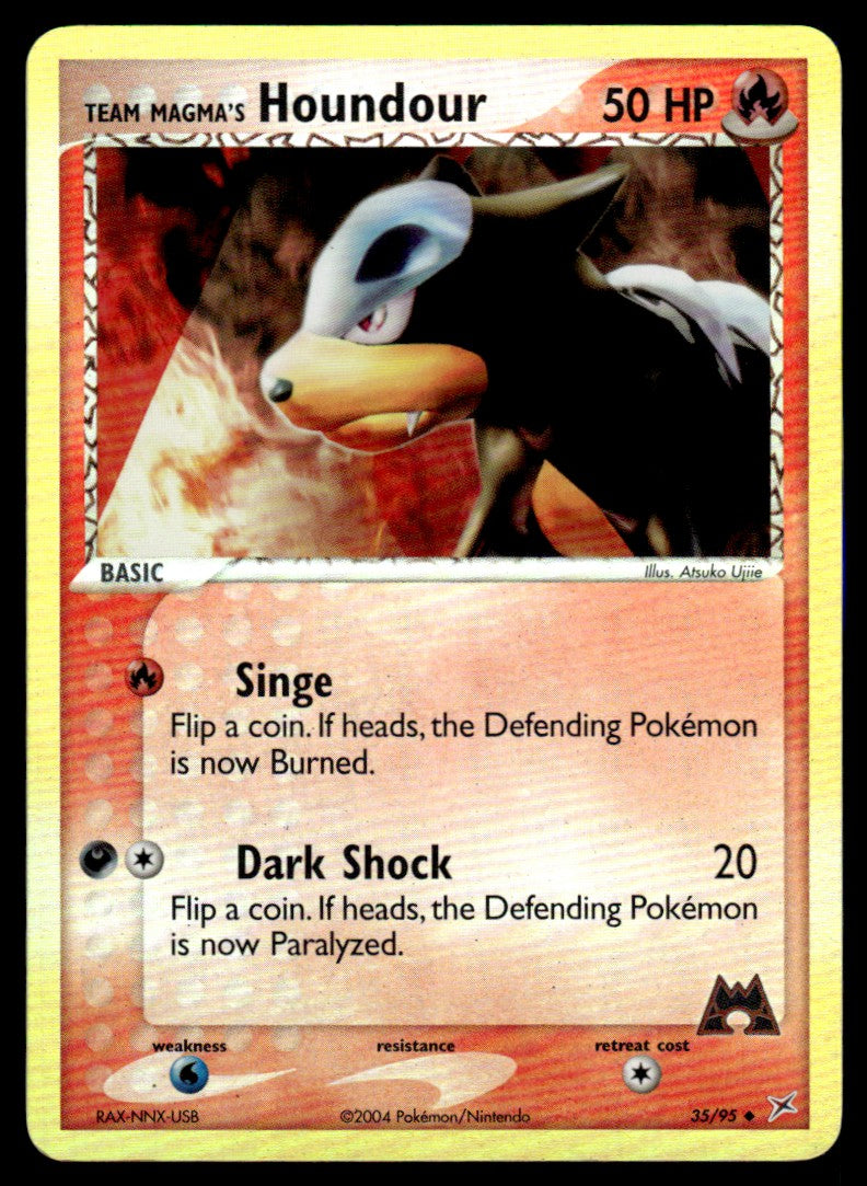 NM - Team Magma’s Houndour 35 - Reverse - Team Magma vs Team Aqua
