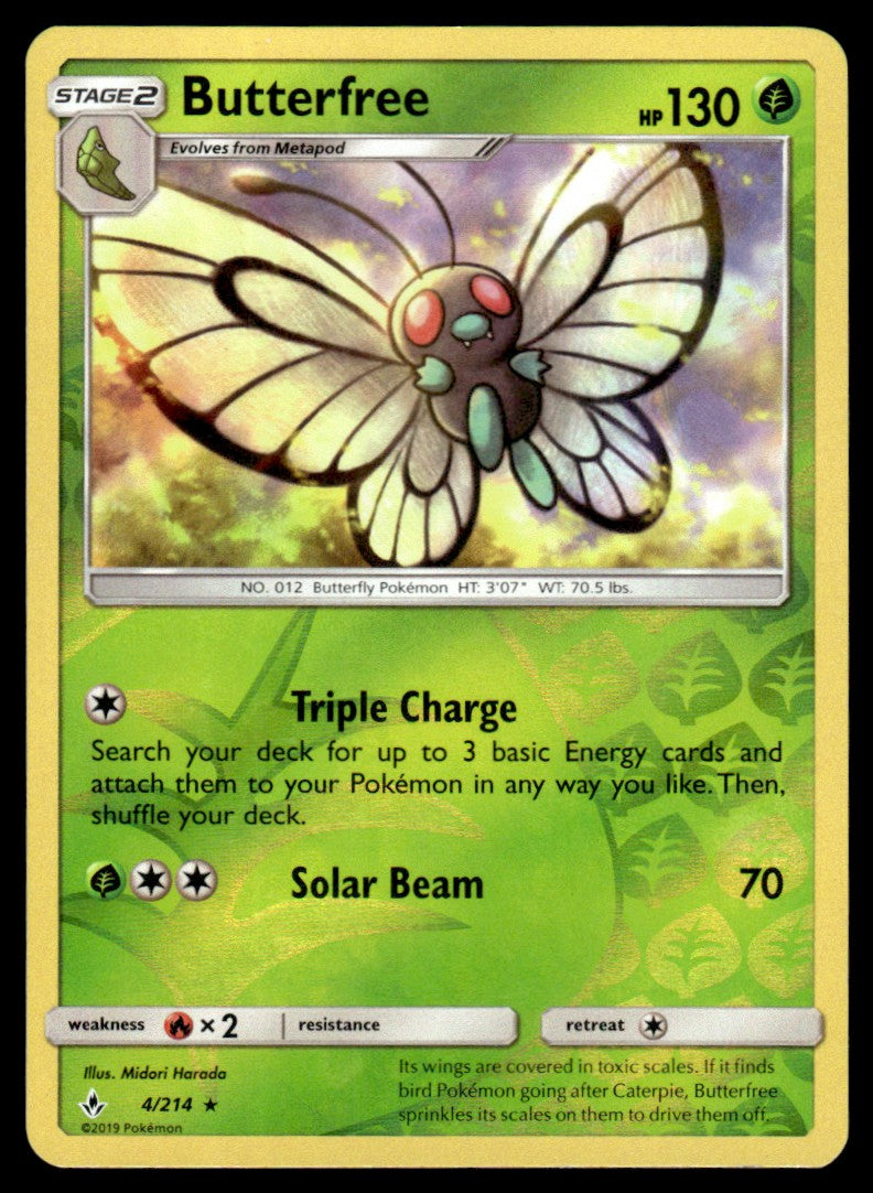 NM - Butterfree 4 - Reverse - Unbroken Bonds