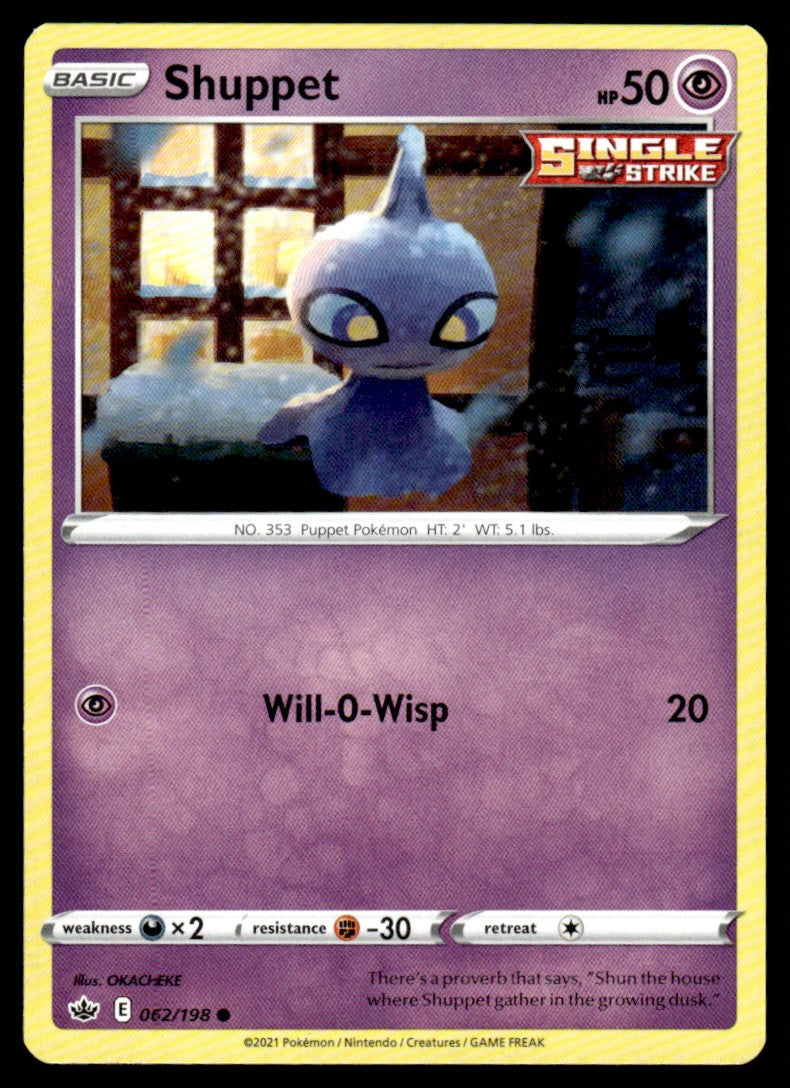 Shuppet 062/198 Comun - Chilling Reign - Sword & Shield