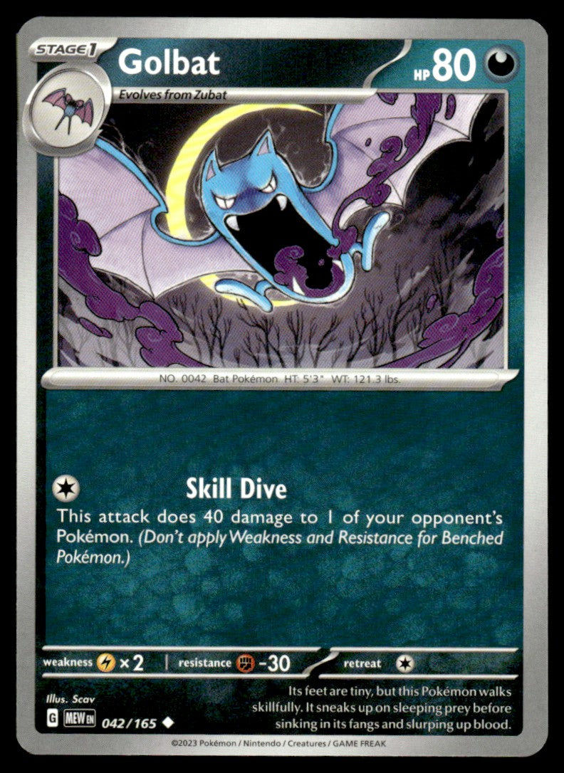 Golbat 042/165 Uncomon - Scarlet & Violet - 151 - Scarlet & Violet