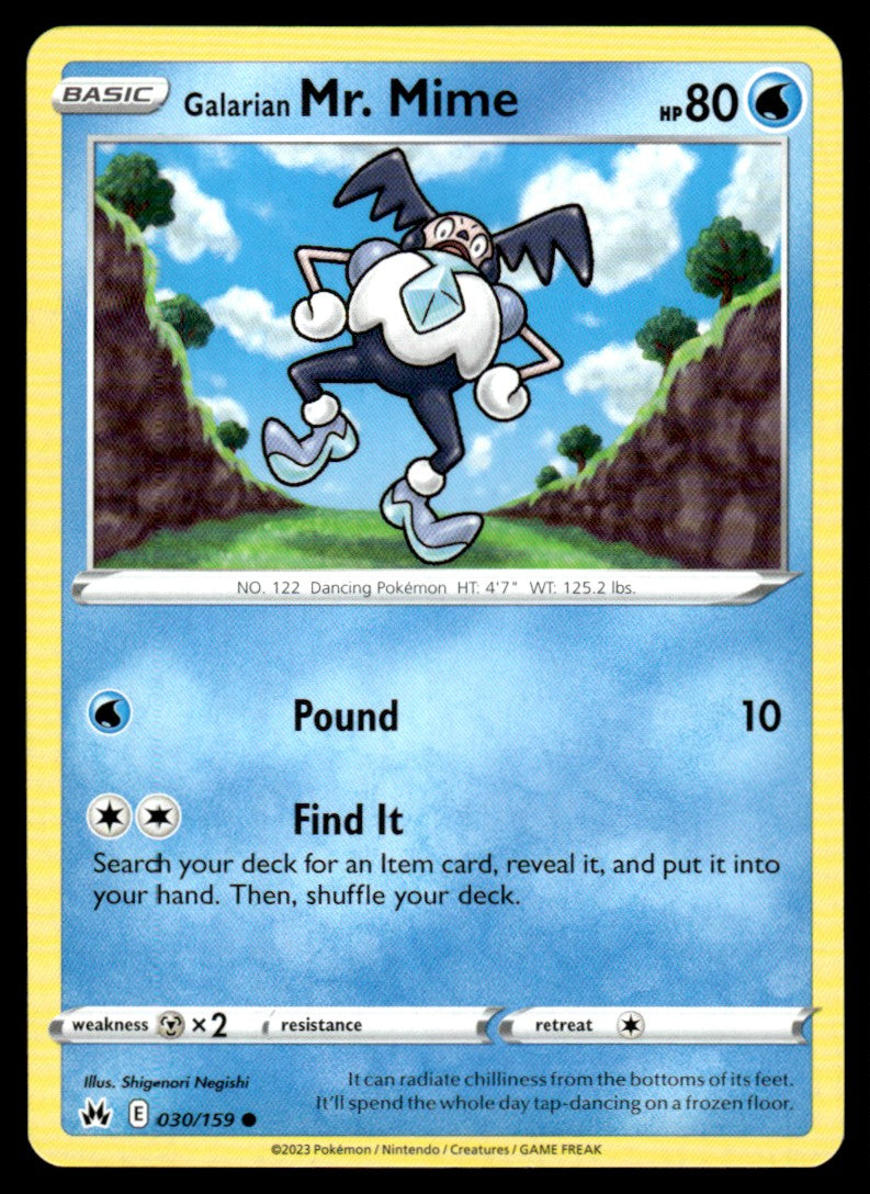 Galarian Mr. Mime 030/159 Comun - Crown Zenith - Sword & Shield