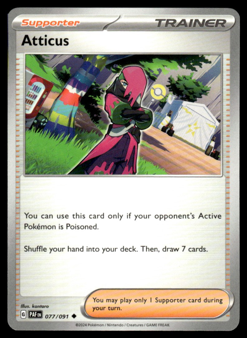 Atticus 077/091 Uncomon - Paldean Fates - Scarlet & Violet