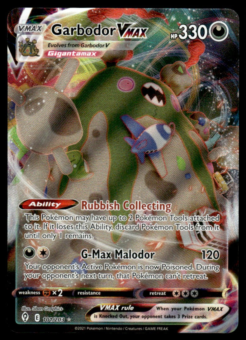 Garbodor VMAX 101/203 - Evolving Skies - Sword & Shield