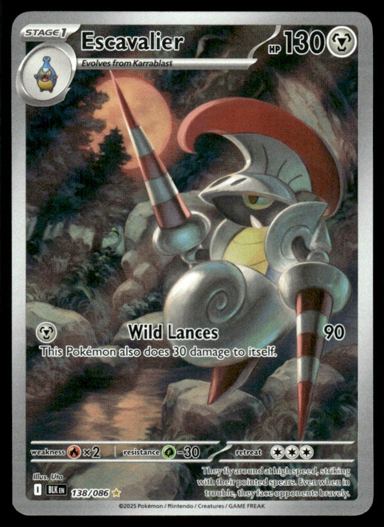 escavalier pokemon card Escavalier - 138/086 138