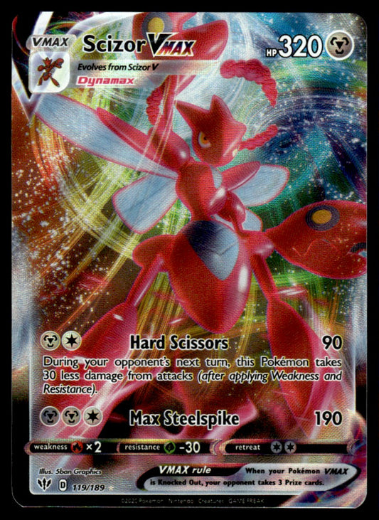 Scizor VMAX 119/189 - Darkness Ablaze - Sword & Shield