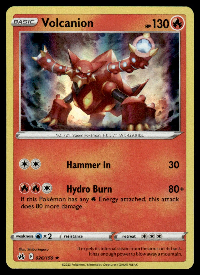 Volcanion 026/159 Holo - Crown Zenith - Sword & Shield