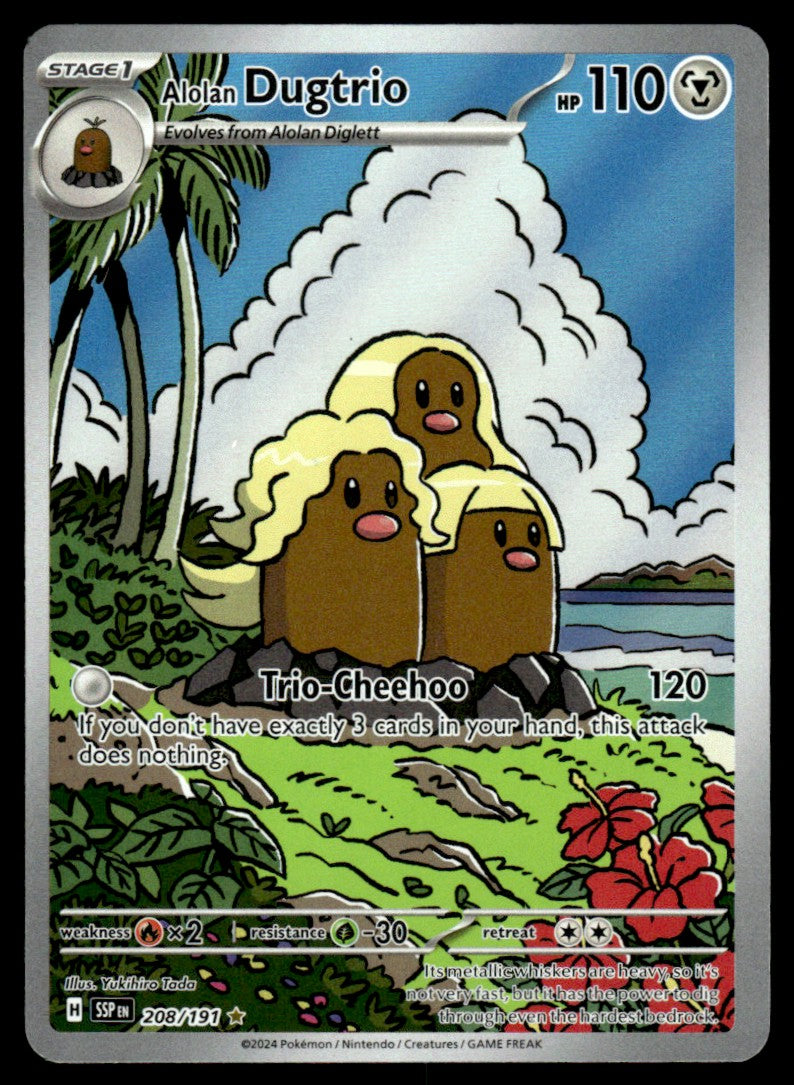 Alolan Dugtrio 208/191 - Surging Sparks - Scarlet & Violet