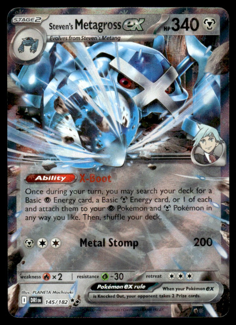 Steven's Metagross ex 145/182 - Destined Rivals - Scarlet & Violet