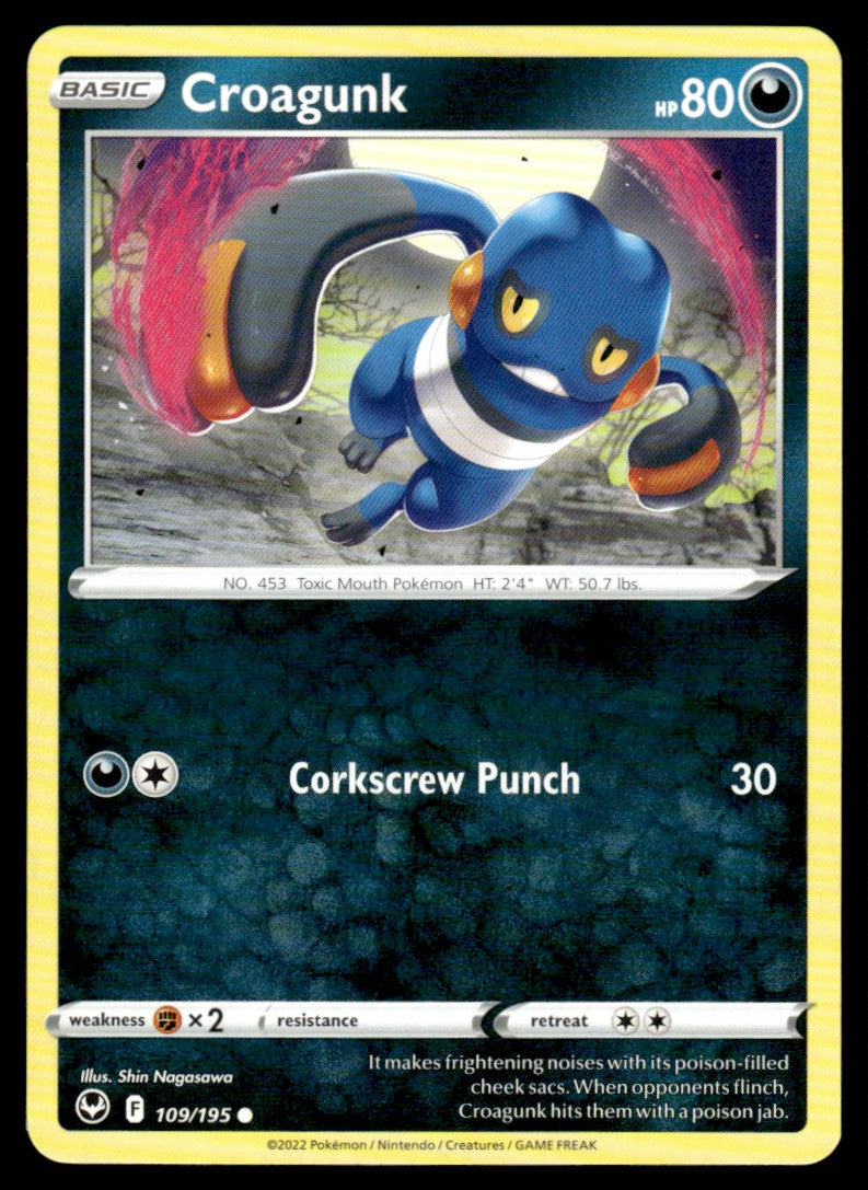 Croagunk 109/195 Comun - Silver Tempest - Sword & Shield