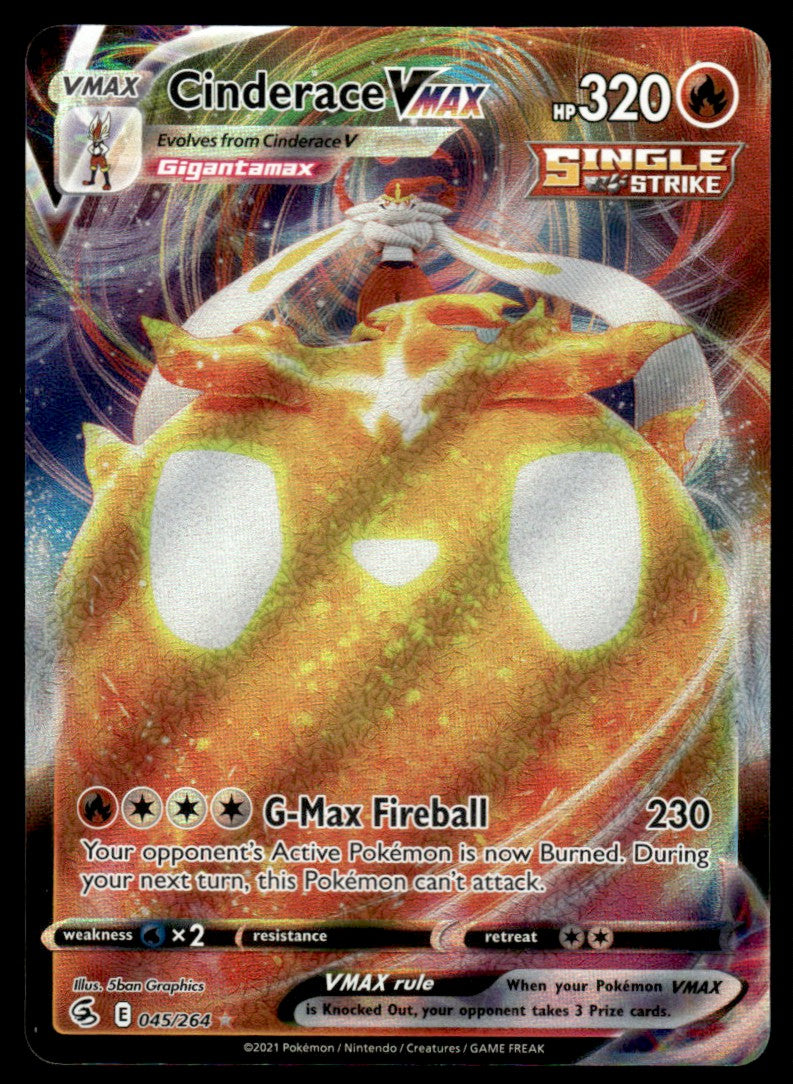 Cinderace VMAX 045/264 - Fusion Strike - Sword & Shield