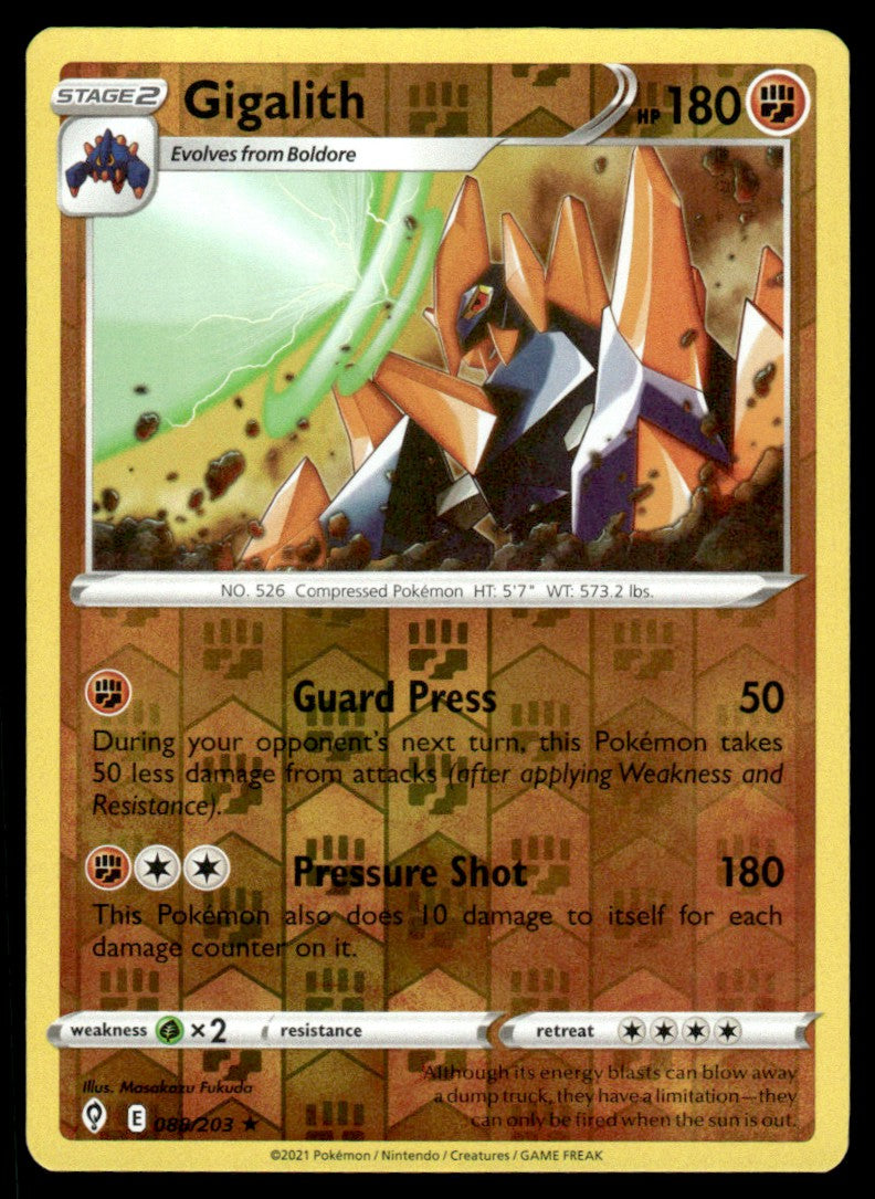 Gigalith 088/203 Reverse - Evolving Skies - Sword & Shield