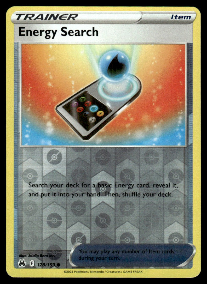 Energy Search 128/159 Reverse - Crown Zenith - Sword & Shield
