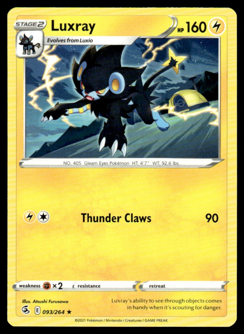 Luxray 093/264 Rare - Fusion Strike - Sword & Shield