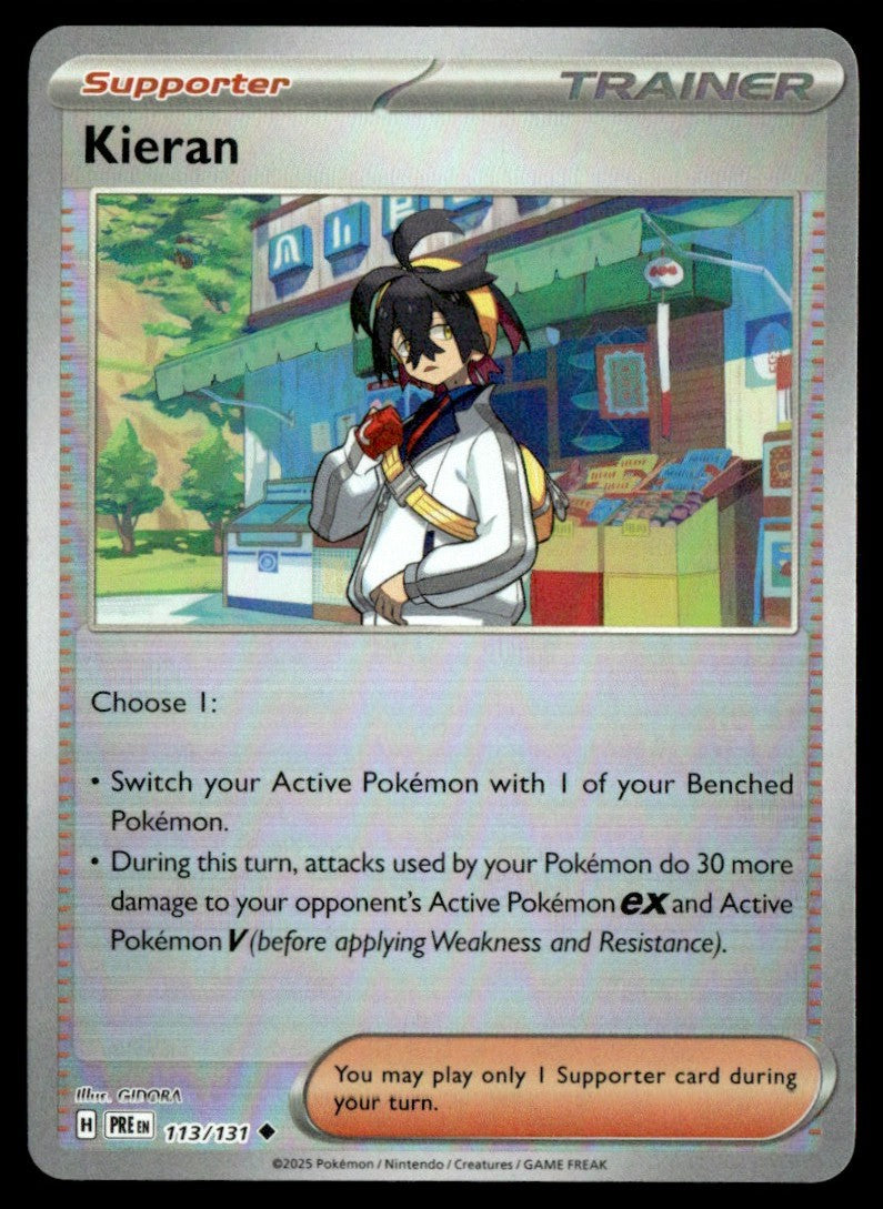 Kieran (Poke Ball Pattern) 113/131 - Prismatic Evolutions - Scarlet & Violet