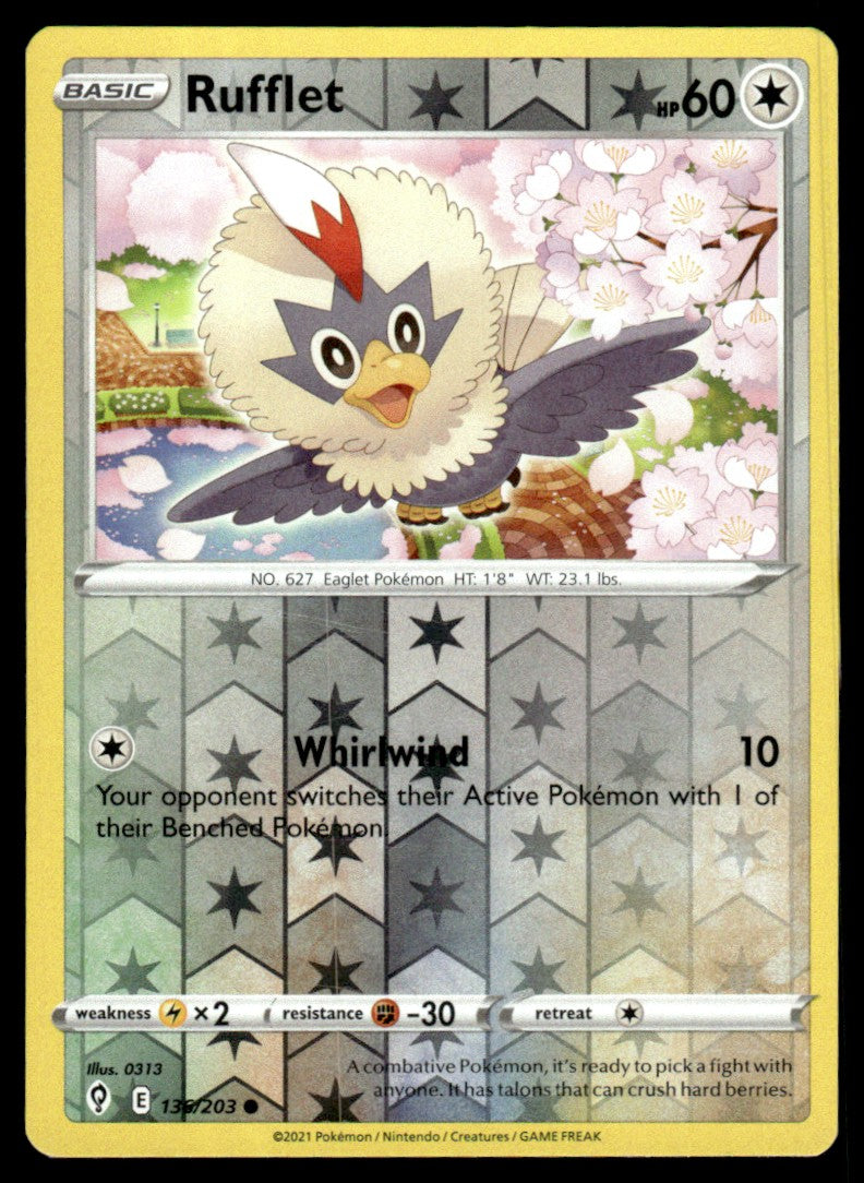 Rufflet 136/203 Reverse - Evolving Skies - Sword & Shield