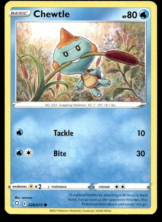 Chewtle 026/072 Comun - Shining Fates - Sword & Shield
