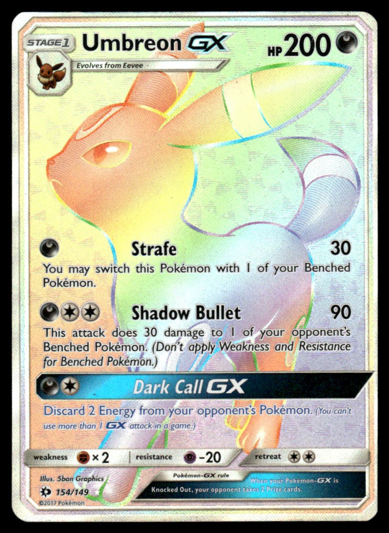 NM Umbreon-GX 154 - SM Base Set